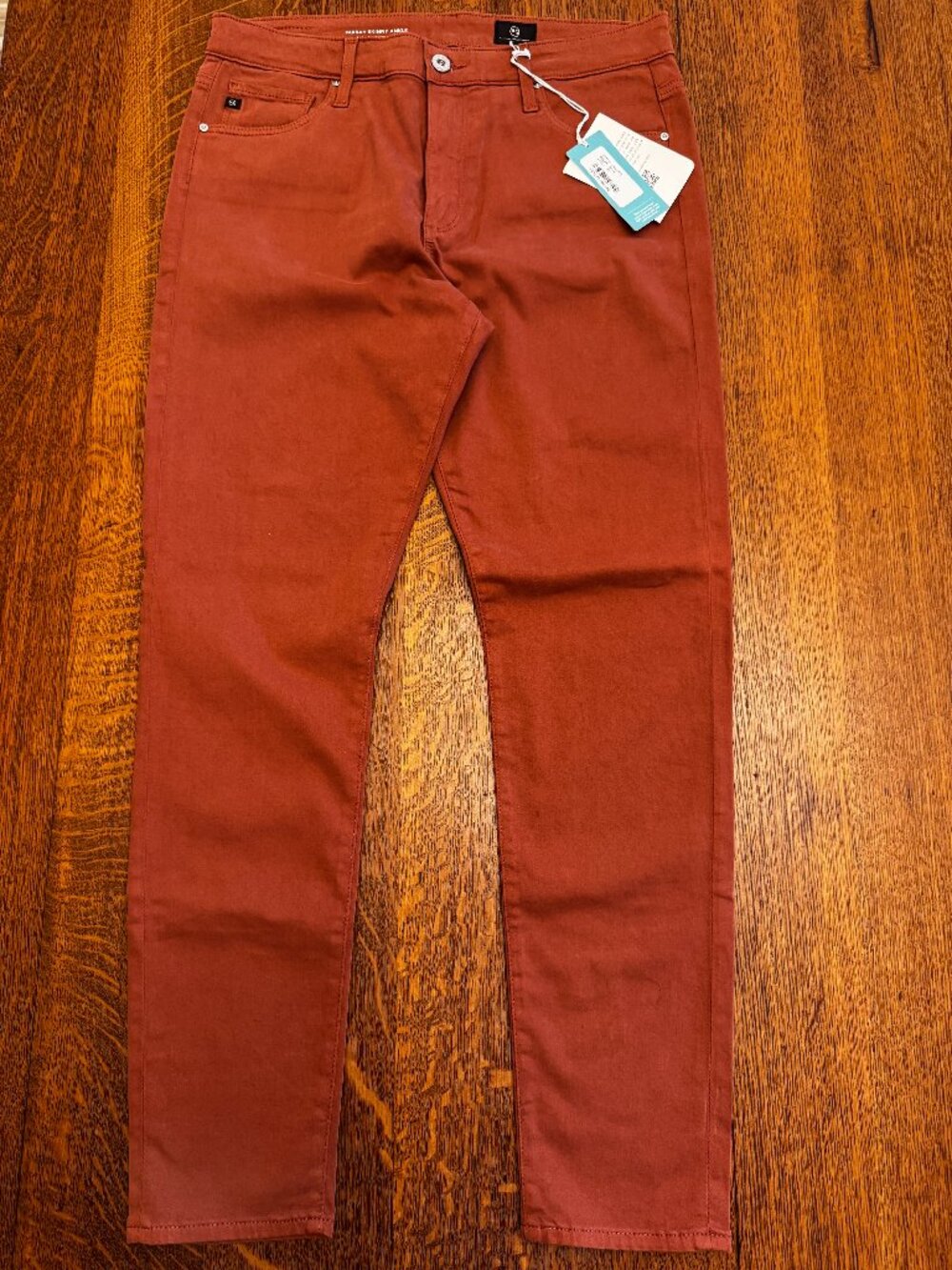 AG Jeans Farrah Skinny Ankle High Rise Rust Color